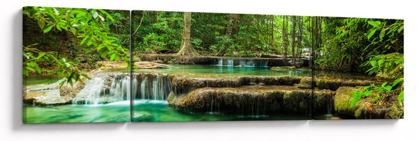 Obraz - Wodospad Erawan w Kanchanaburi, Tajlandia (170x50 cm)