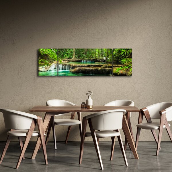 Obraz - Wodospad Erawan w Kanchanaburi, Tajlandia (170x50 cm)