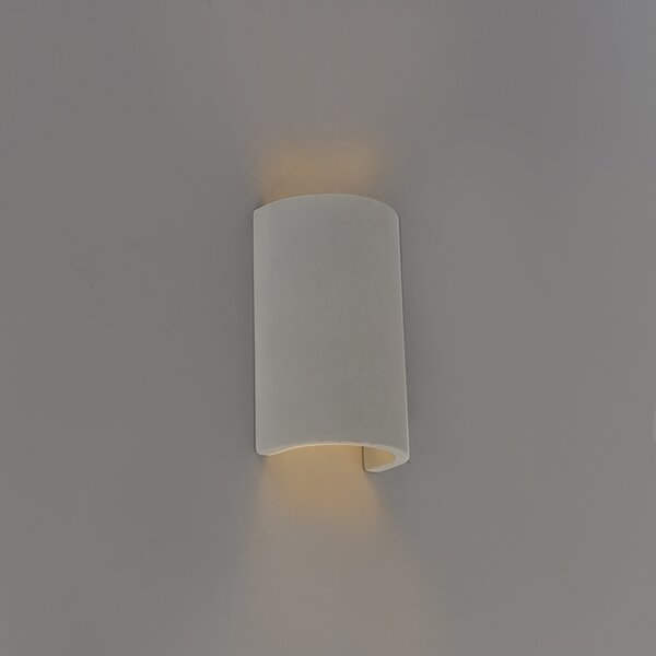 Industrialny Kinkiet / Lampa scienna półokrągły beton - Meaux Oswietlenie wewnetrzne