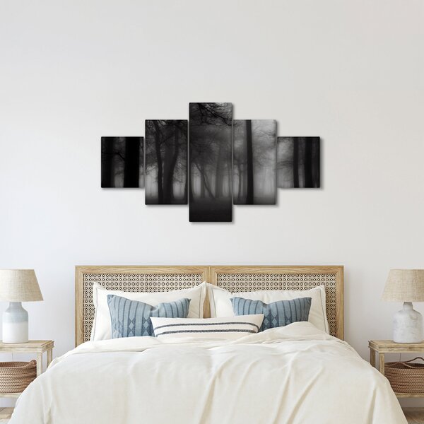 Obraz - Las we mgle (125x70 cm)