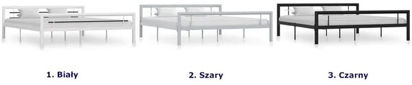Czarne Industrialne Łóżko Metalowe 120X200 Cm R6-P81