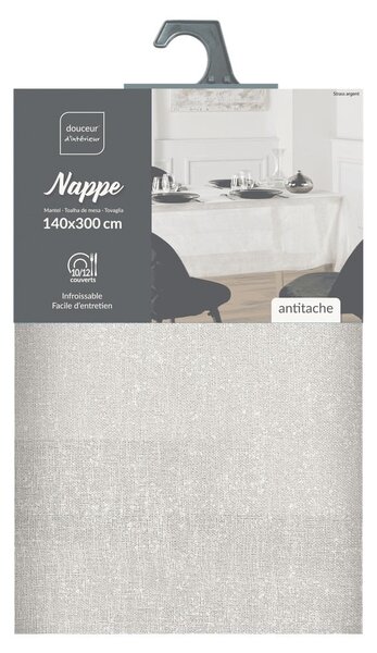 Obrus 140x300 cm Strass – douceur d'intérieur