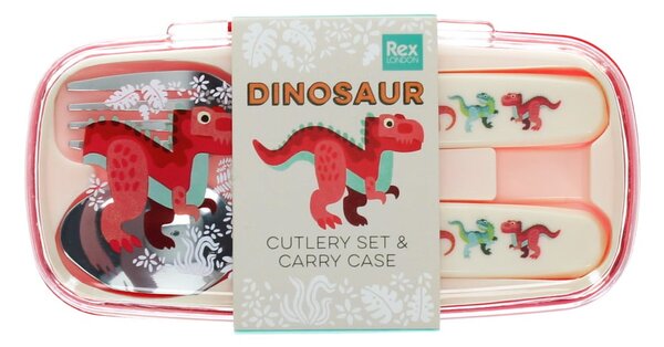 Sztućce dla dzieci ze stali nierdzewnej 2 szt. Baby Dinos – Rex London