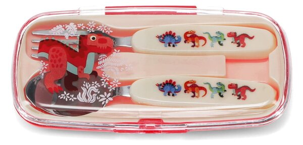 Sztućce dla dzieci ze stali nierdzewnej 2 szt. Baby Dinos – Rex London