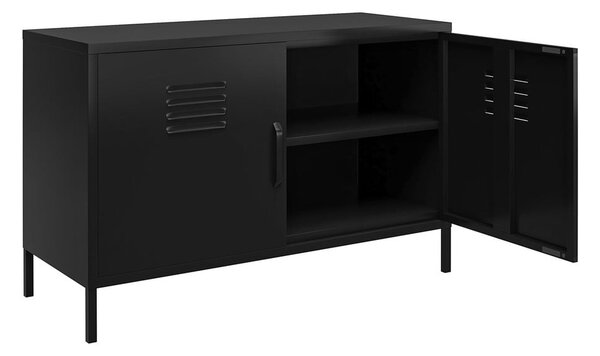 Czarna metalowa szafka 100x64x40 cm Mission District – Støraa