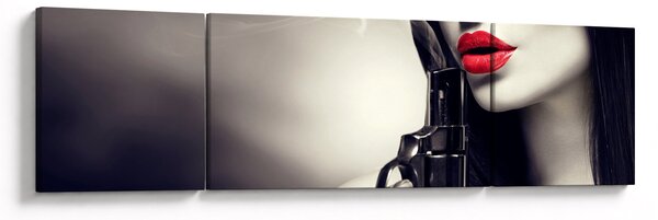 Obraz - Tajemnicza kobieta (170x50 cm)