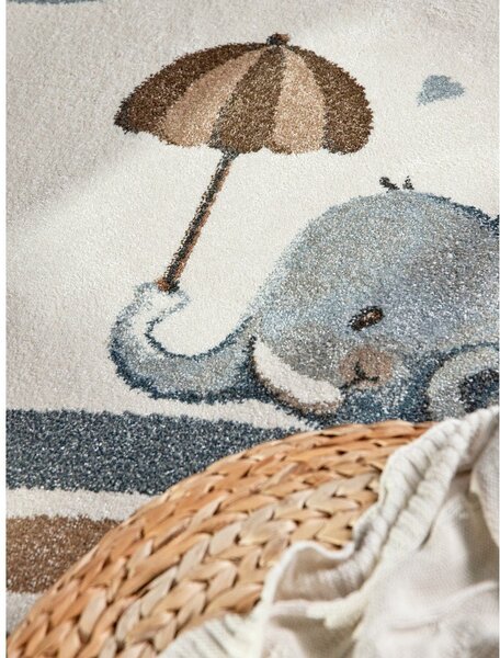 Kremowy dywan dziecięcy 120x170 cm Walk like an Elephant Rainy Party – Villeroy&Boch