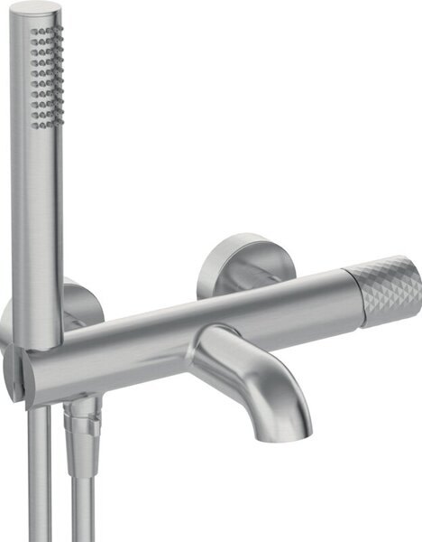 Bateria wannowa natynkowa DEANTE Silia Hexa BHS F11M Stal szczotkowana