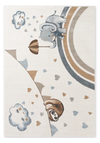 Kremowy dywan dziecięcy 120x170 cm Walk like an Elephant Rainy Party – Villeroy&Boch