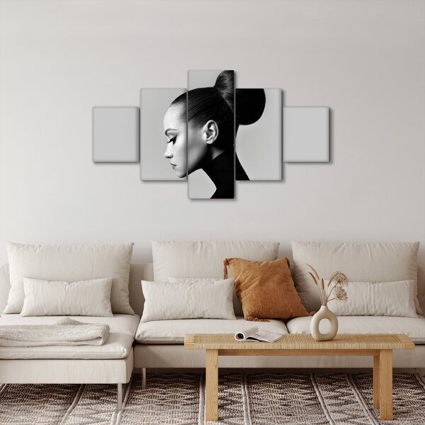 Obraz - Profil pięknej kobiety (125x70 cm)