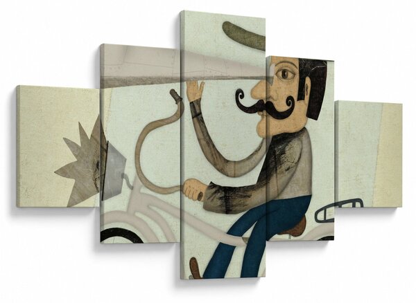 Obraz - Astronom na rowerze (125x70 cm)