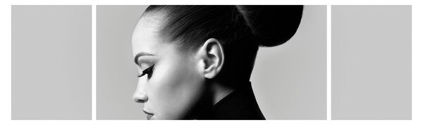 Obraz - Profil pięknej kobiety (170x50 cm)