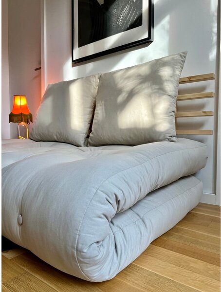 Sofa rozkładana z lnianym obiciem Karup Design Shin Sano Natural/Linen