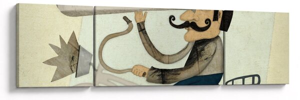 Obraz - Astronom na rowerze (170x50 cm)