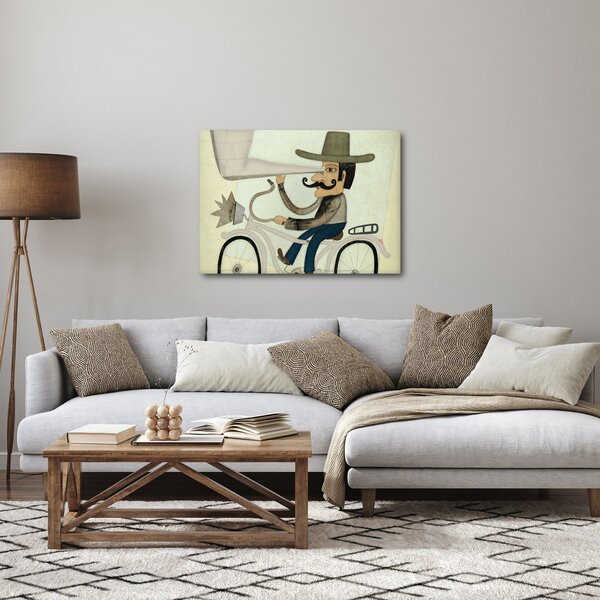 Obraz - Astronom na rowerze (70x50 cm)