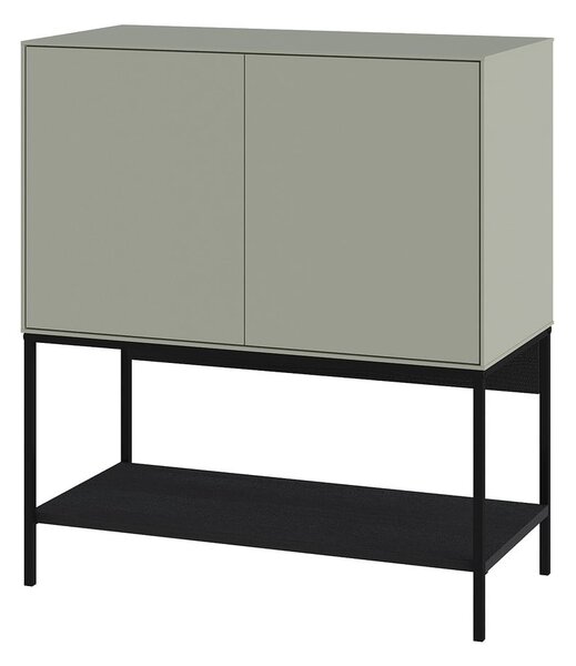 Zielono-czarna szafka 80x90x40 cm Amira – Marckeric