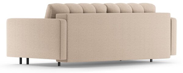 Beżowa rozkładana sofa ze schowkiem 222 cm Bali – Cosmopolitan Design