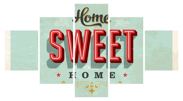 Obraz - Home sweet home (125x70 cm)