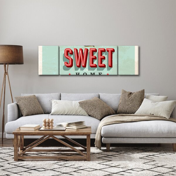 Obraz - Home sweet home (170x50 cm)
