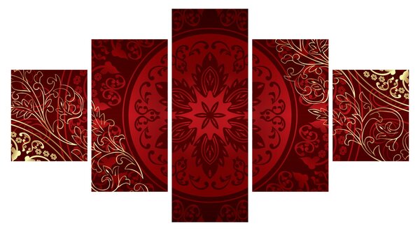 Obraz - Złote mandale (125x70 cm)