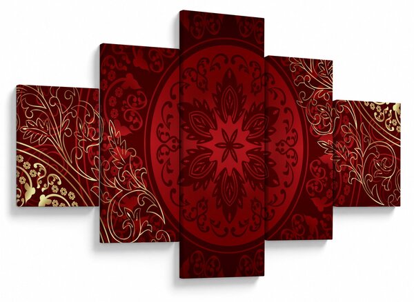 Obraz - Złote mandale (125x70 cm)