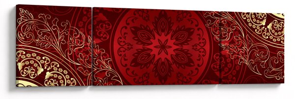 Obraz - Złote mandale (170x50 cm)