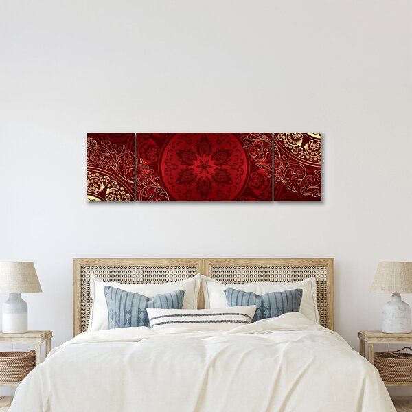 Obraz - Złote mandale (170x50 cm)