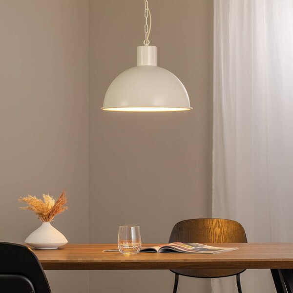 Lampa wisząca Emoti Argon, możliwość ściemniania, kremowy / amber, salon / jadalnia, metal, industrialny
