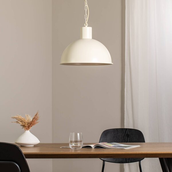 Lampa wisząca Emoti Argon, możliwość ściemniania, kremowy / amber, salon / jadalnia, metal, industrialny