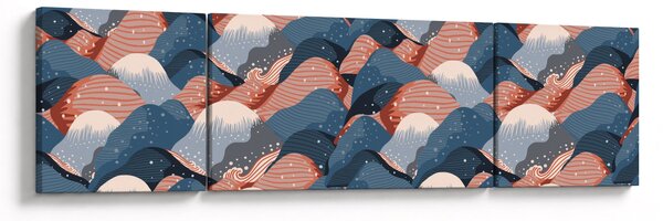 Obraz - Fale i wzgórza (170x50 cm)