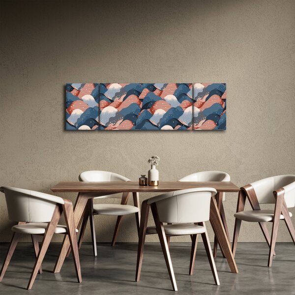 Obraz - Fale i wzgórza (170x50 cm)