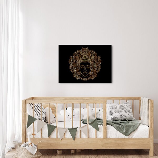 Obraz złotego Buddy (70x50 cm)