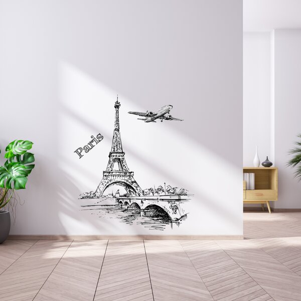 PIPPER | Naklejka na ścianę "Paryż 3" 78x70 cm