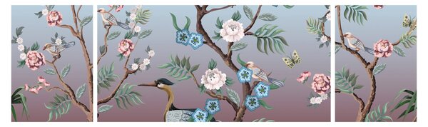 Obraz - Park ptaków (170x50 cm)