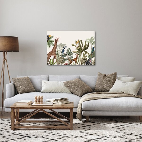 Obraz - Mieszkańcy Afryki (70x50 cm)
