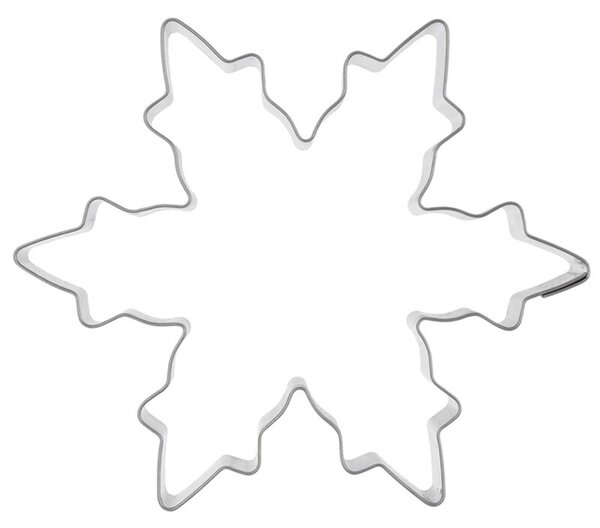 Wykrawacz do ciastek stalowy płatek śniegu 10 cm