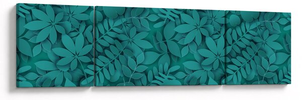 Obraz liści (170x50 cm)