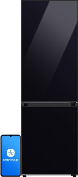 Lodówka SAMSUNG BESPOKE AI RB34C7B5D22 EF No Frost 185.3cm Czarne szkło