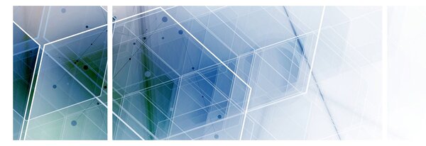 Obraz - Kształty geometryczne (170x50 cm)
