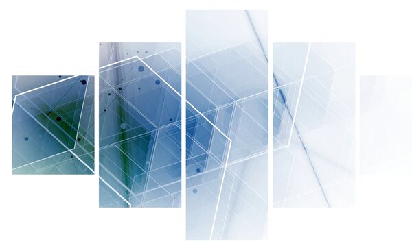 Obraz - Kształty geometryczne (125x70 cm)