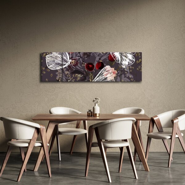 Obraz motyli (170x50 cm)