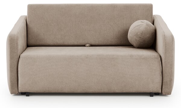 Sofa Zeldia 155 z funkcją spania - brązowy szenil hydrofobowy Spring 1110