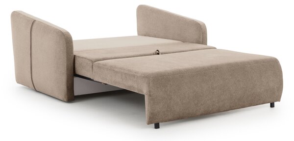 Sofa Zeldia 155 z funkcją spania - brązowy szenil hydrofobowy Spring 1110