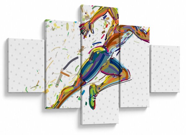 Obraz - Biegacz (125x70 cm)