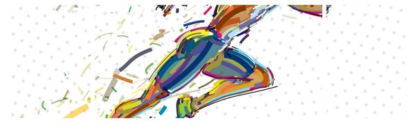 Obraz - Biegacz (170x50 cm)