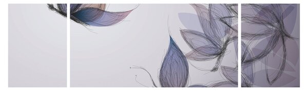 Obraz - Rysowanie motyli (170x50 cm)