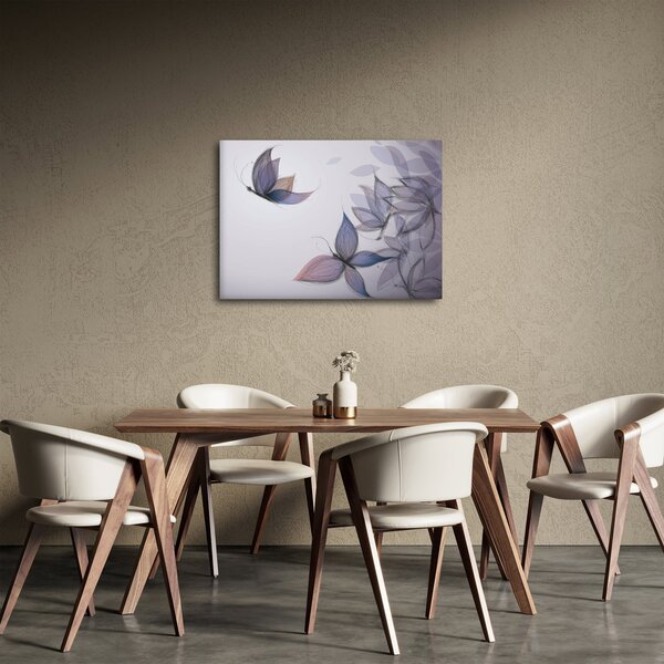 Obraz - Rysowanie motyli (70x50 cm)