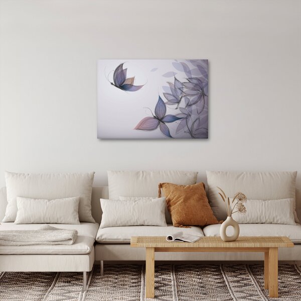 Obraz - Rysowanie motyli (70x50 cm)