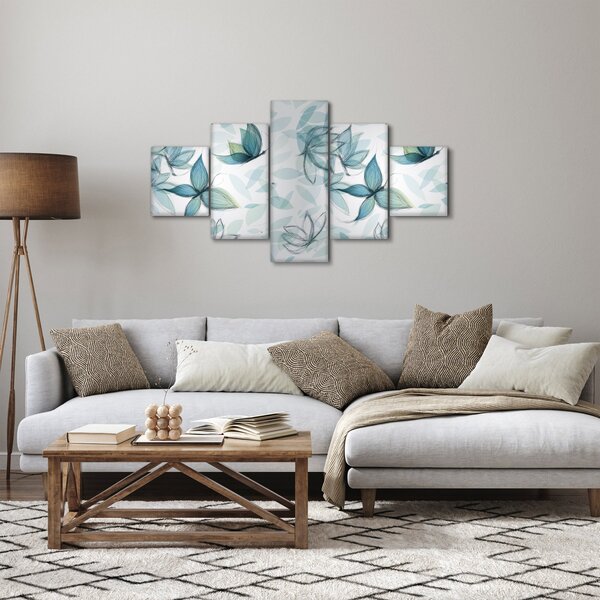 Obraz - Niebieskie motyle (125x70 cm)
