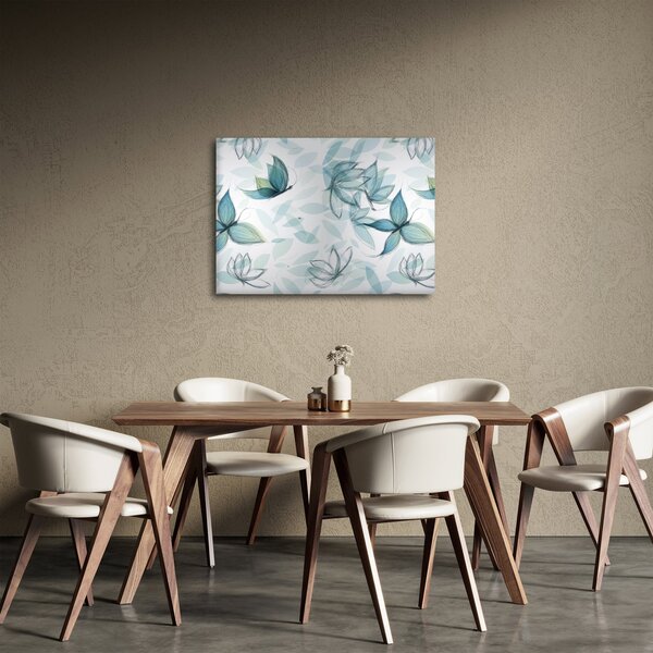 Obraz - Niebieskie motyle (70x50 cm)